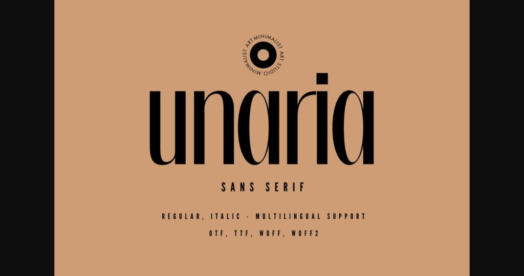 Unaria Font Poster 3