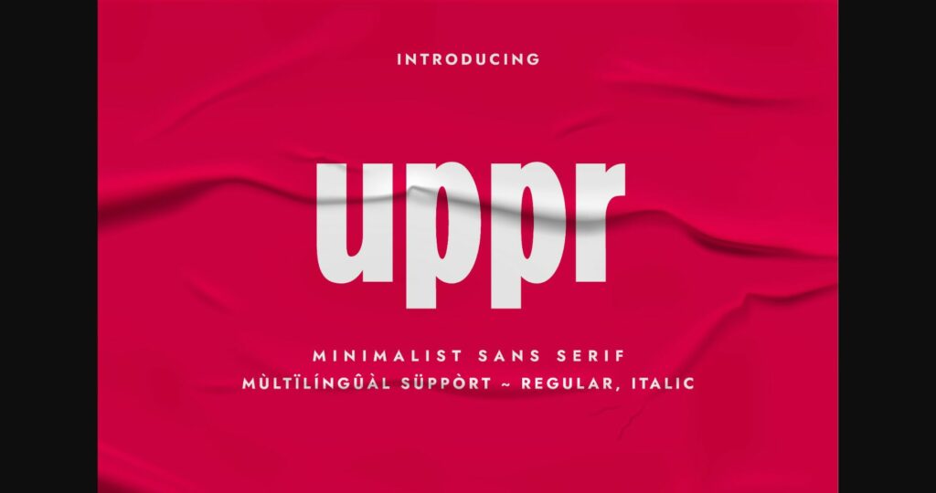 Uppr Font Poster 1