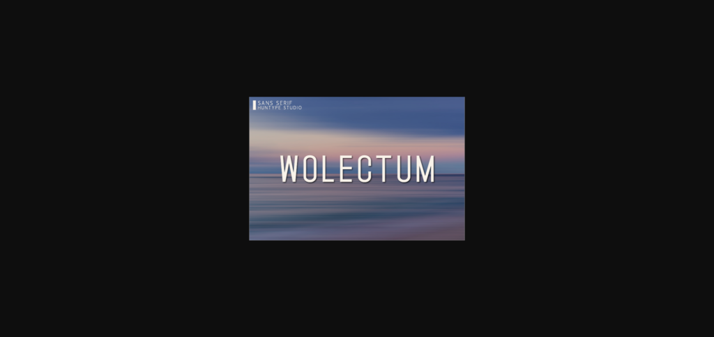 Wolectum Font Poster 1