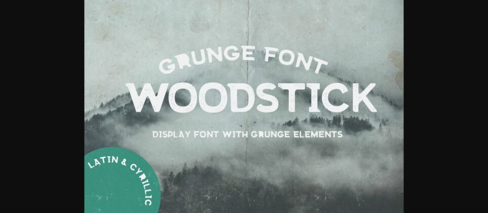 Woodstick Font Poster 3