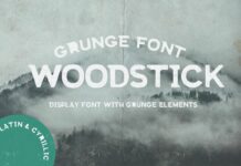 Woodstick Font Poster 1