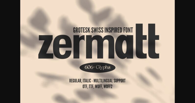 Zermatt Font Poster 3