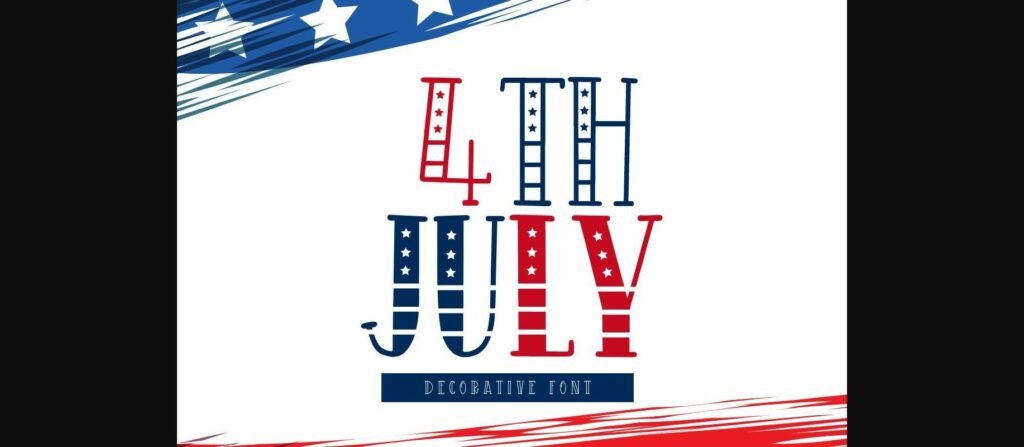 4th July Font Poster 3