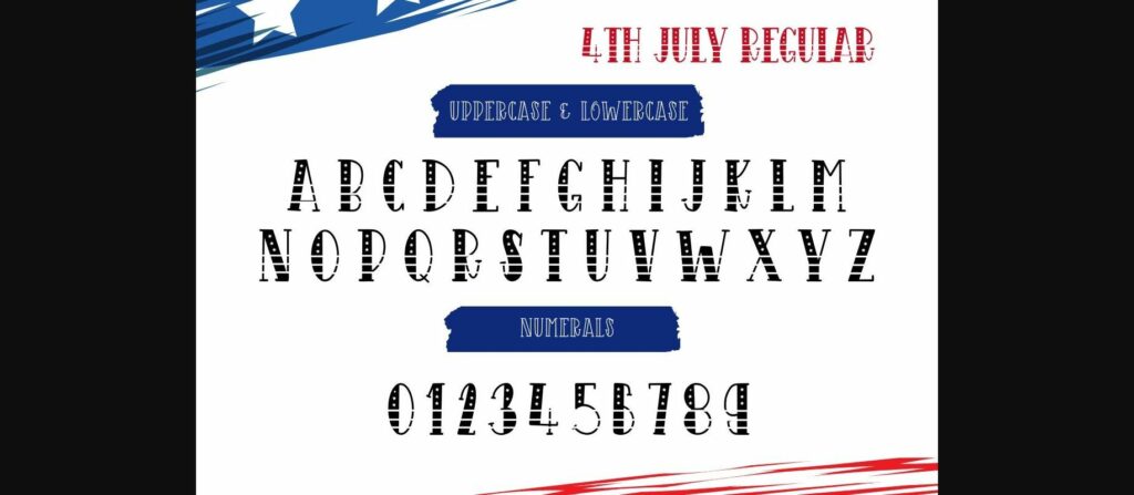 4th July Font Poster 8