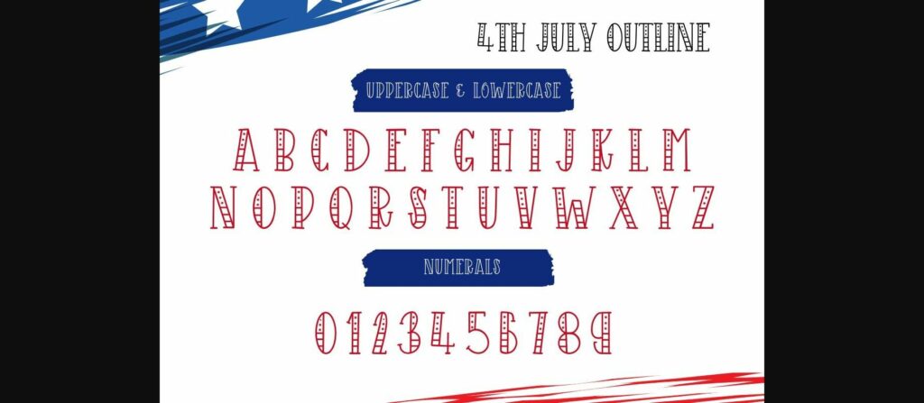 4th July Font Poster 9