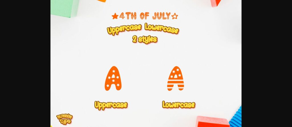 4th of July Font Poster 4