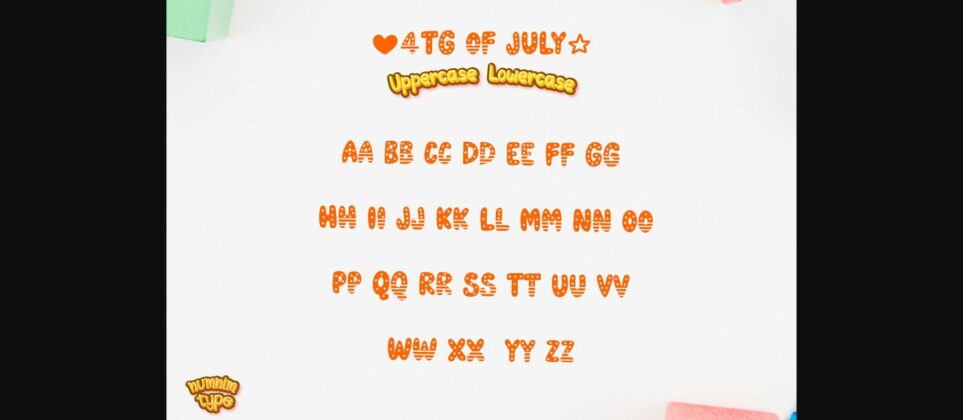 4th of July Font Poster 8