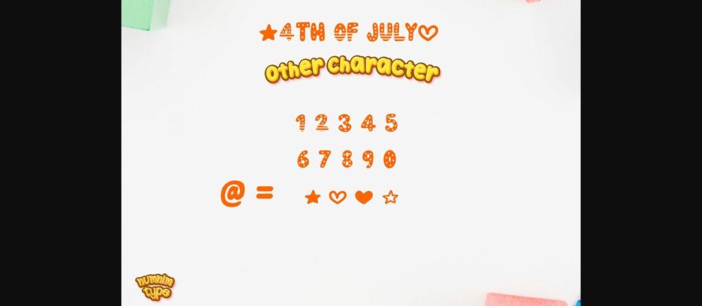 4th of July Font Poster 9