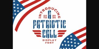 A Patriotic Call Font Poster 1