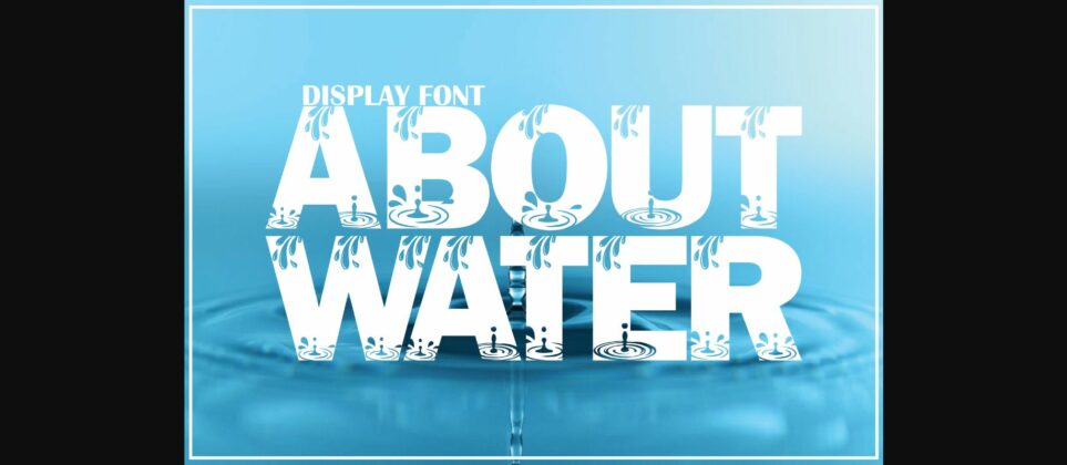 Water Font Poster 3