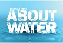 Water Font Poster 1