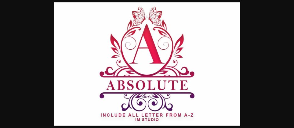 Absolute Monogram Font Poster 3