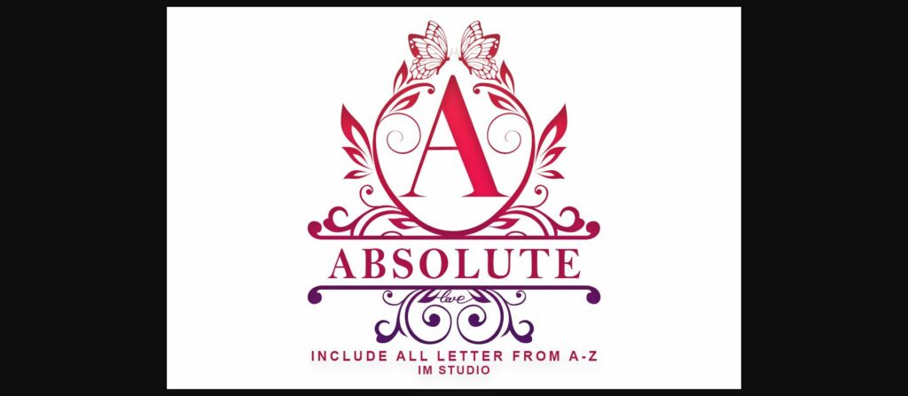 Absolute Monogram Font Poster 1