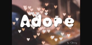 Adore Font Poster 1