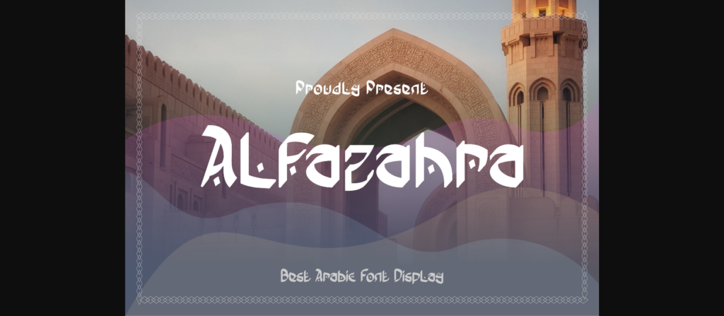 Alfazahra Font Poster 1