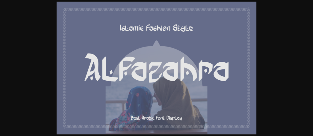 Alfazahra Font Poster 5