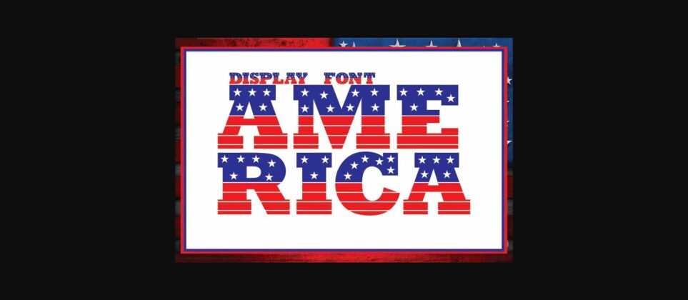 America Font Poster 1