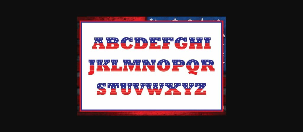 America Font Poster 2