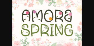 Amora Spring Font Poster 1