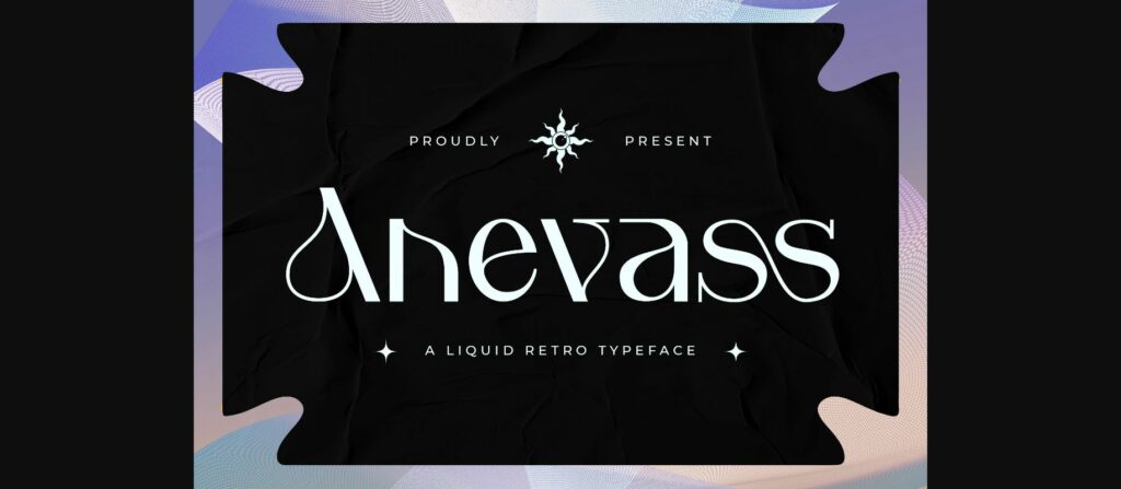 Anevass Font Poster 3