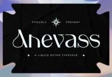 Anevass Font Poster 1