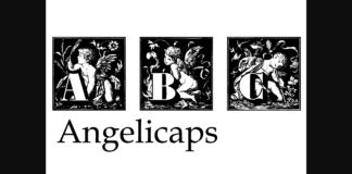 Angelicaps Font Poster 1