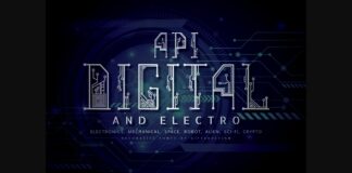 Api-digital Font Poster 1