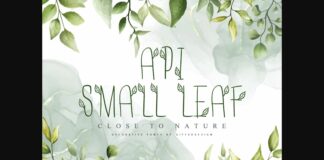 Api-smallleaf Font Poster 1