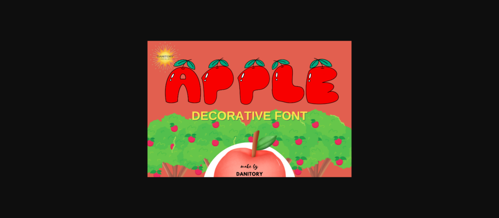Apple Font Poster 1