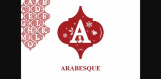 Arabesque Christmas Font Poster 1