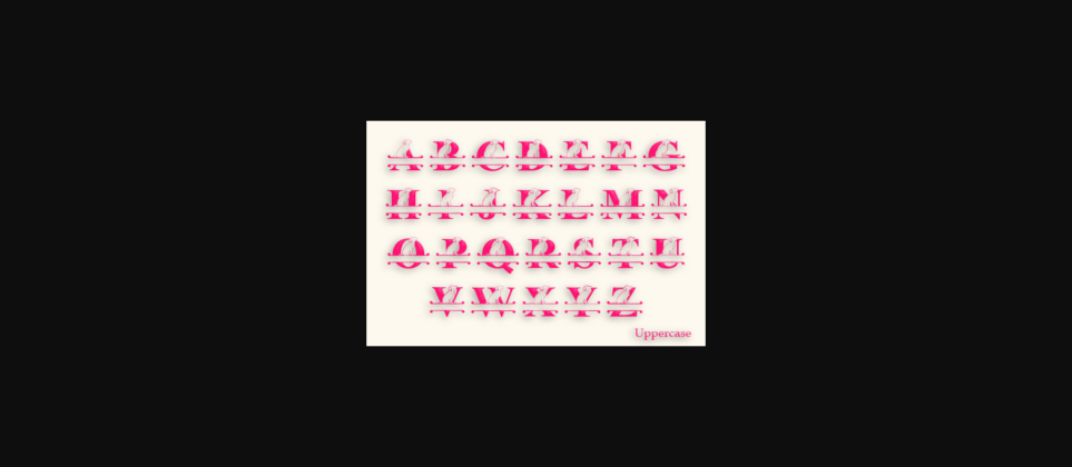 Archie Monogram Font Poster 6