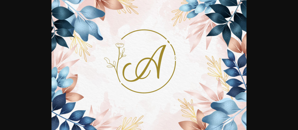 Ariuna Monogram Font Poster 3