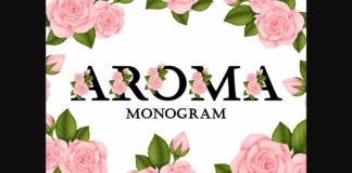 Aroma Monogram Font Poster 1