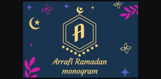 Arrafi Ramadan Monogram Font Poster 1