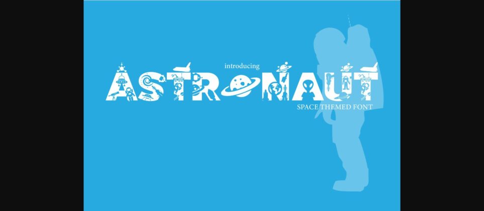 Astronaut Font Poster 3