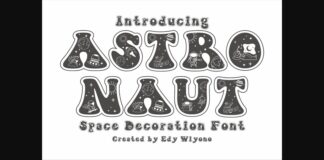 Astronaut Font Poster 1