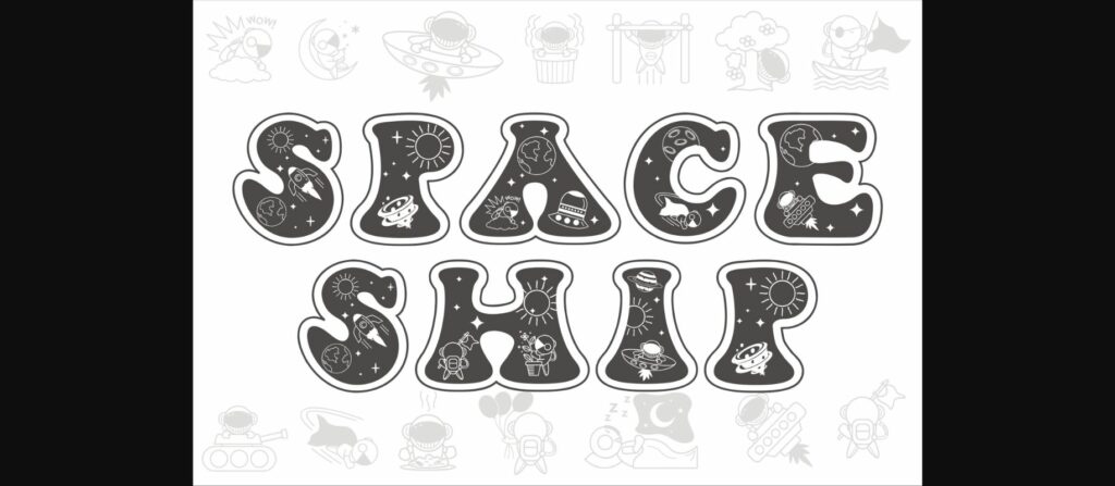 Astronaut Font Poster 6