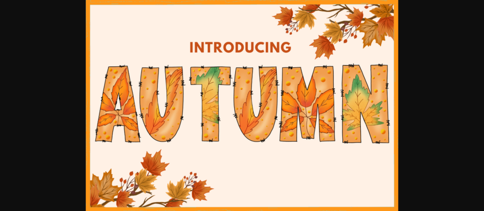 Autumn Font Poster 3