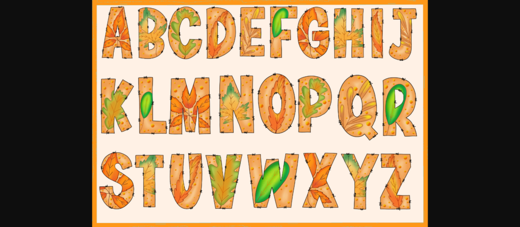 Autumn Font Poster 4