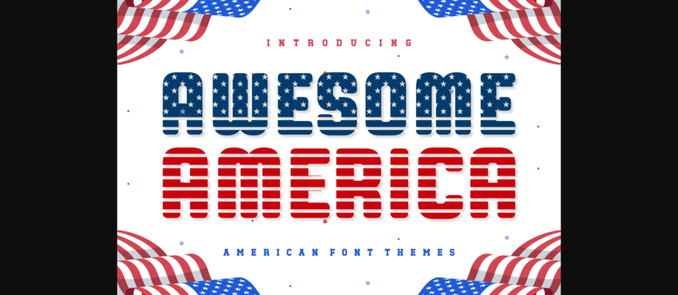 Awesome America Font Poster 3