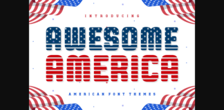 Awesome America Font Poster 1