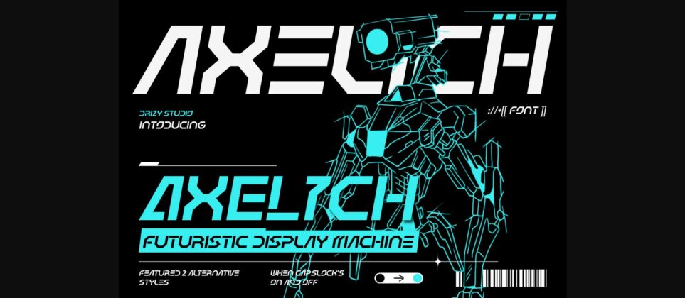 Axelich Font Poster 3