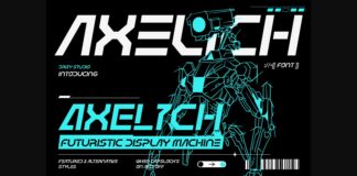 Axelich Font Poster 1