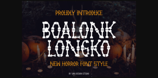 Boalonk Longko Font Poster 1