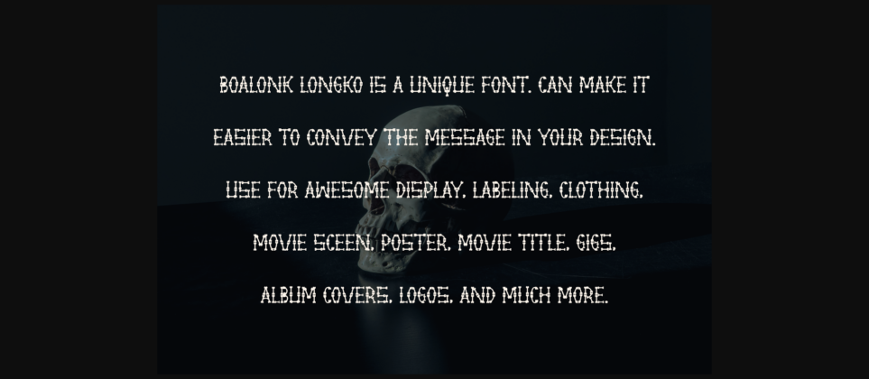 Boalonk Longko Font Poster 5