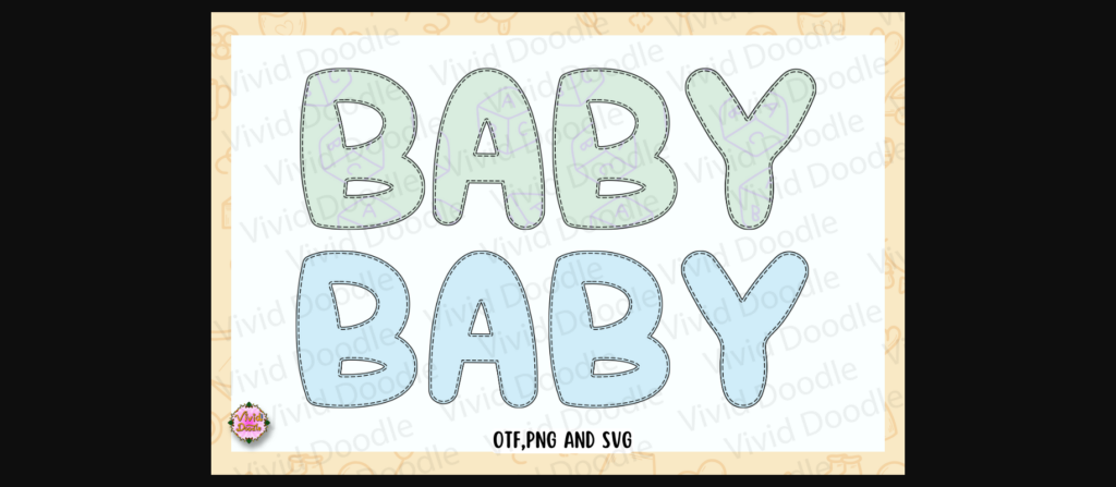 Baby Alphabet Font Poster 5