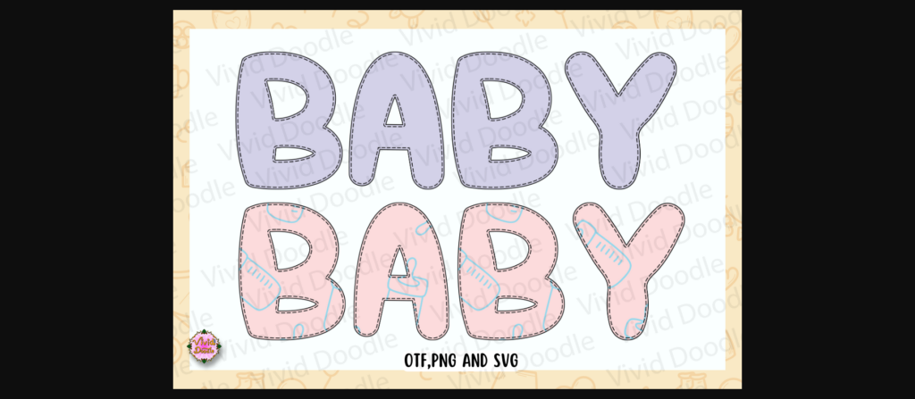 Baby Alphabet Font Poster 6