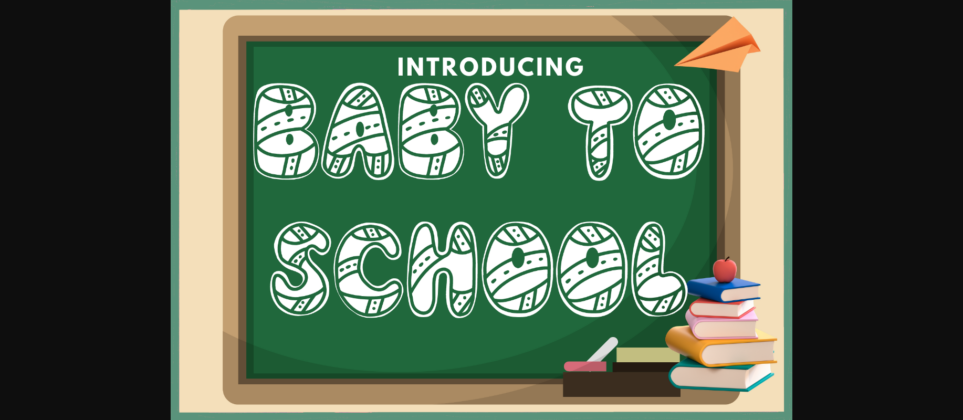 Baby to School Font Poster 3