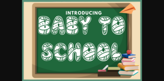 Baby to School Font Poster 1