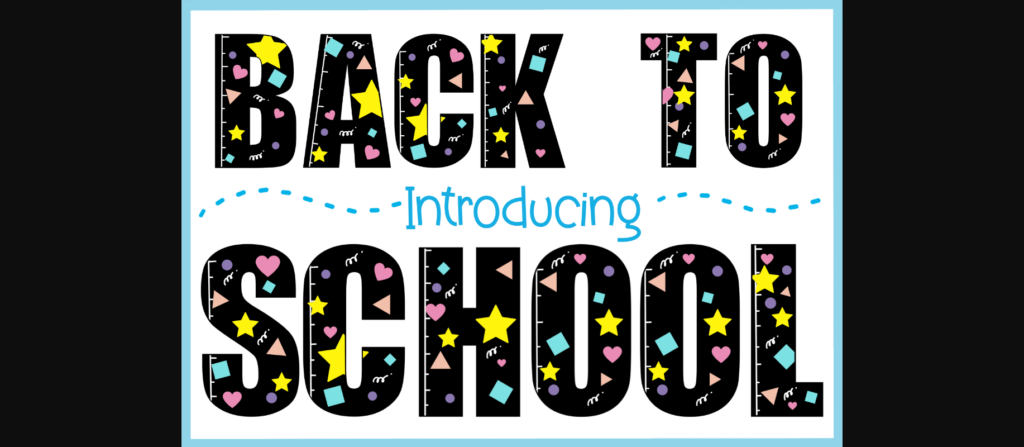 Back to School Font Poster 3